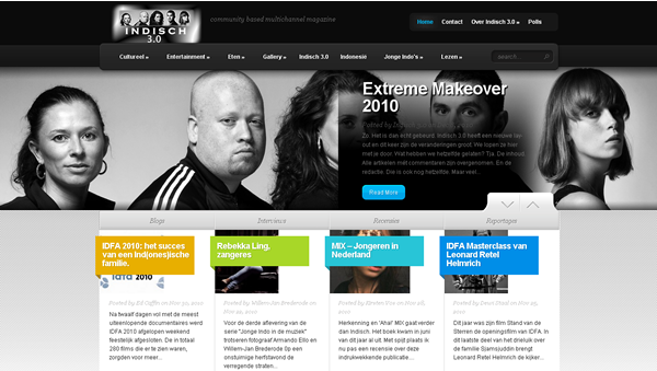 Extreme makeover website Indisch3 (c) Indisch3.0 2010