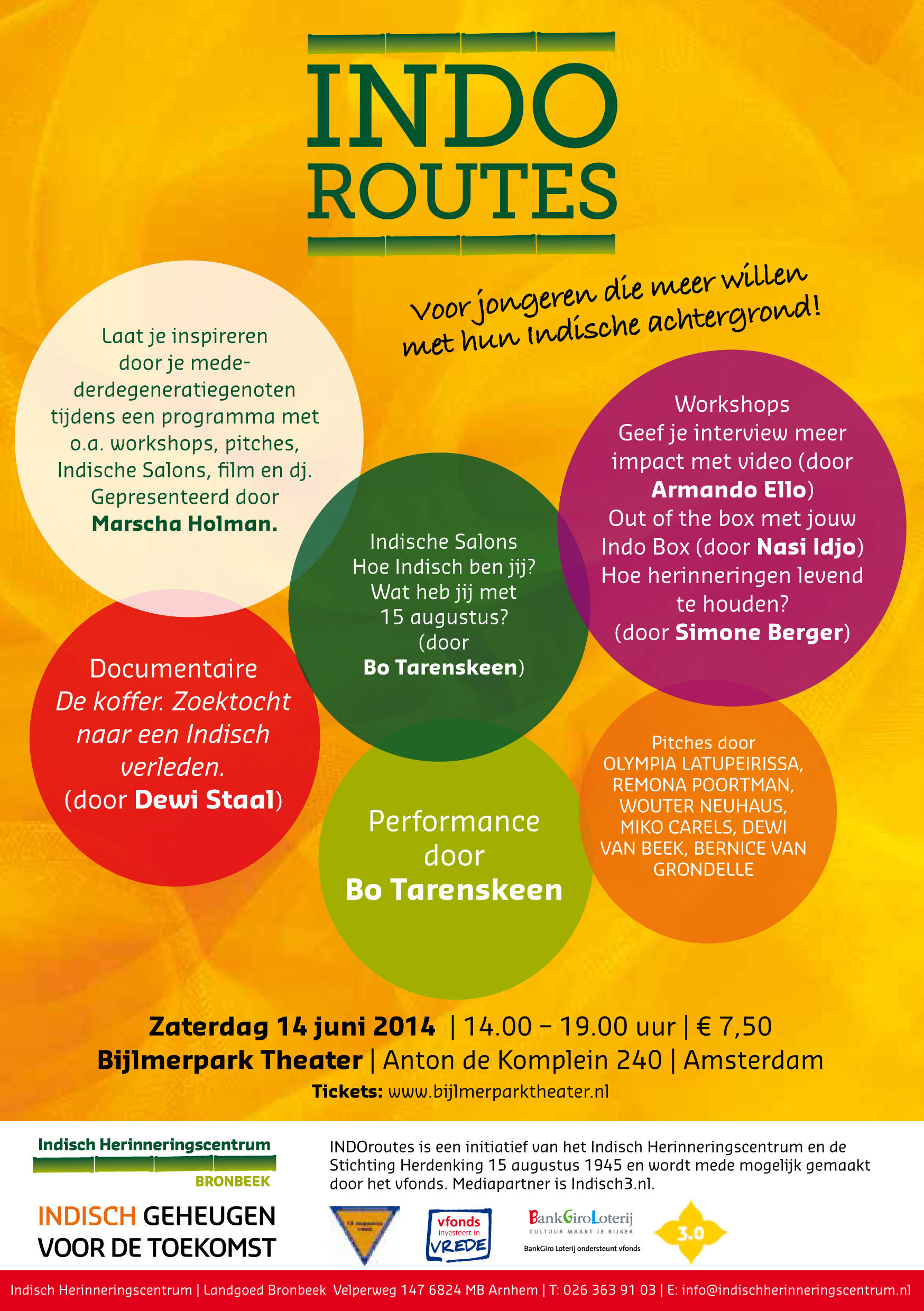 INDOroutes 14 juni in Amsterdam – voor en door Indische jongeren!